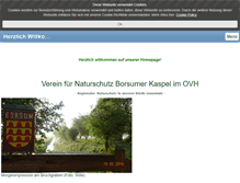 Tablet Screenshot of naturschutzverein-borsum.de